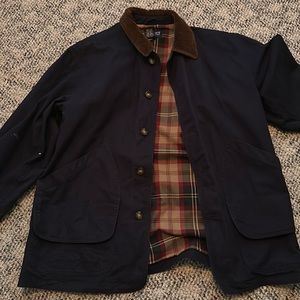 Lands End navy chore coat
